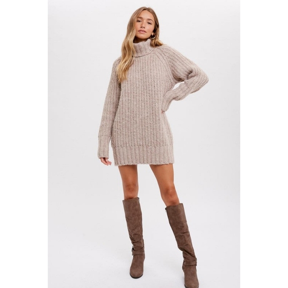 Bluivy Dresses & Skirts - Bluivy • Turtleneck Sweater Dress